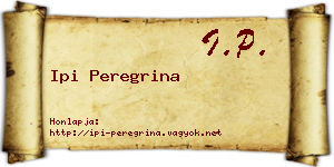 Ipi Peregrina névjegykártya